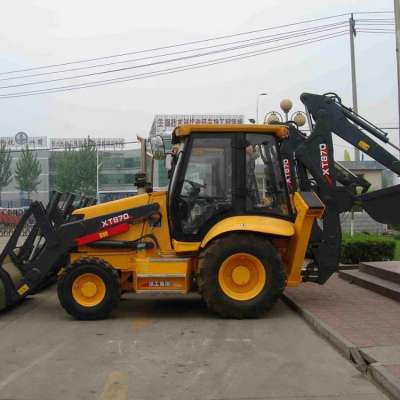 backhoe loader dubai XCM-G XT870H used mini loader backhoe