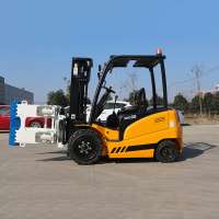 Cheap Price 3.5T Four Wheels CPD 35 Mini 3m Counterbalance Electric Forklift with Paper Roll Clamp